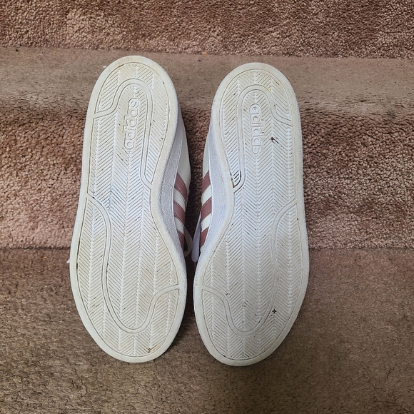 Adidas Grand Court Shoes Pink Stripes 7.5 - Picture 9 of 12